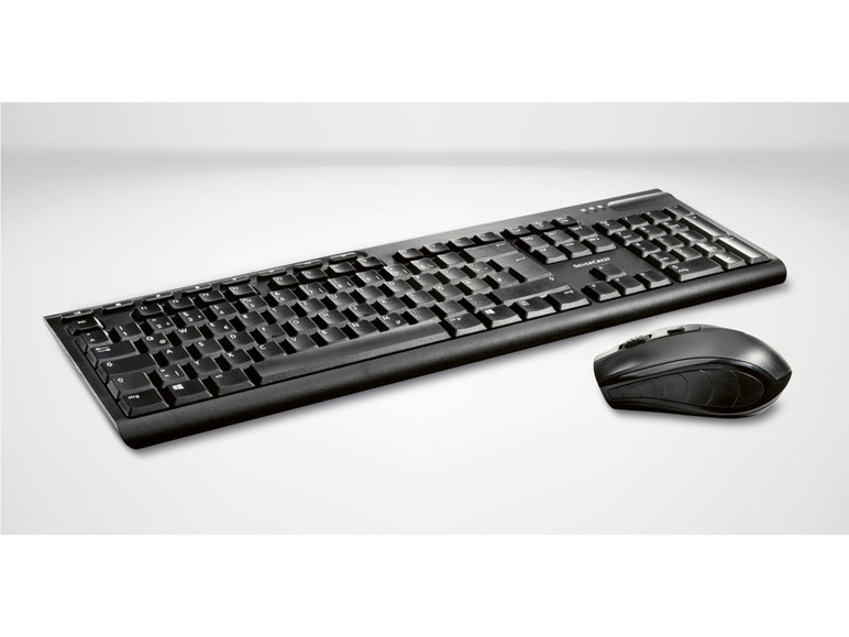 SILVERCREST® Tastatur mit Set, kabellos, Maus USB-Nano-Empfänger und