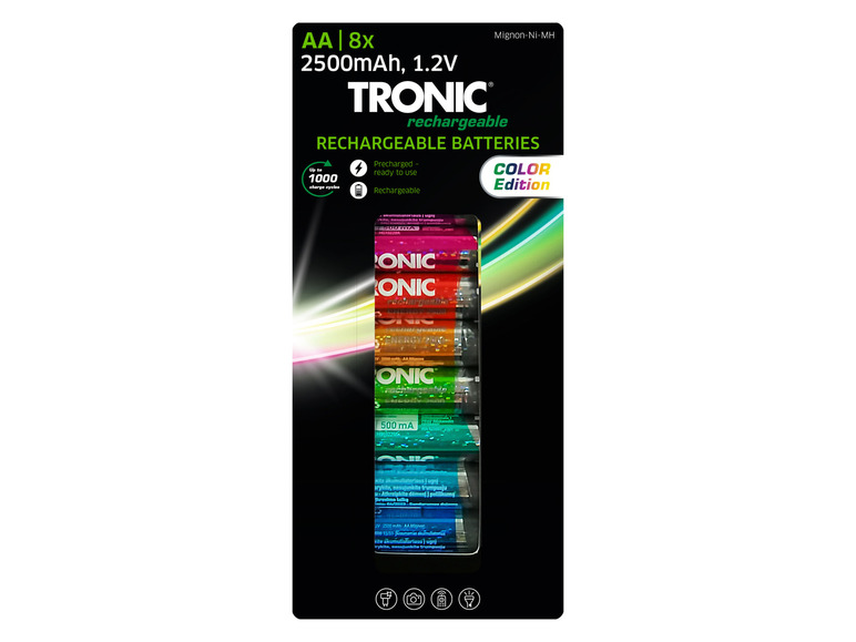 Gehe zu Vollbildansicht: TRONIC® Akku Ni-MH Ready 2 Use Color 8tlg. - Bild 4