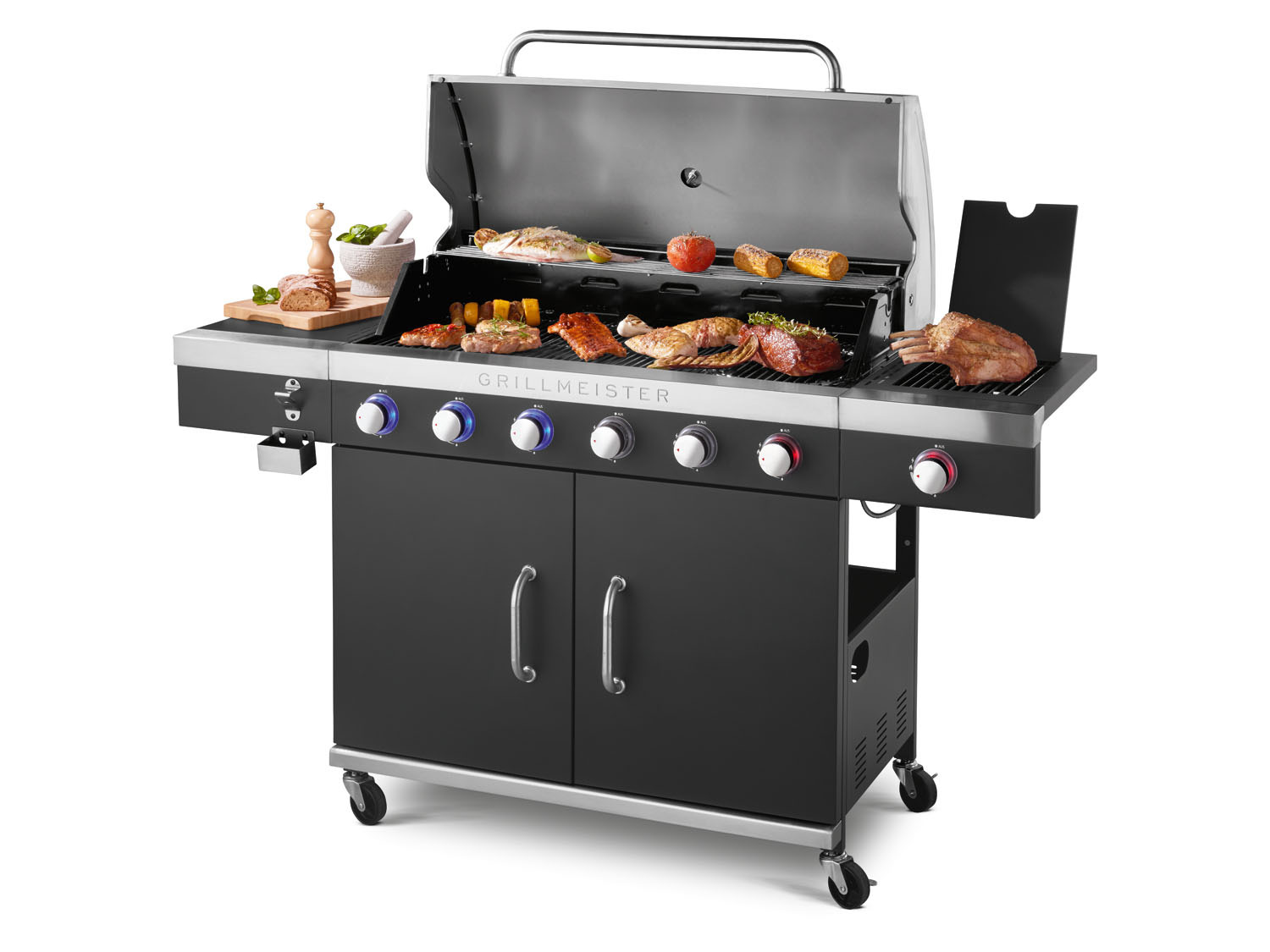 GRILLMEISTER Gasgrill, 6plus1 Brenner, 26,1 LIDL kW 