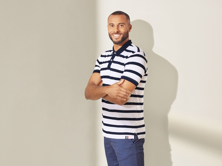 Gehe zu Vollbildansicht: LIVERGY® Herren Poloshirt, Slim Fit, aus reiner Baumwolle - Bild 3