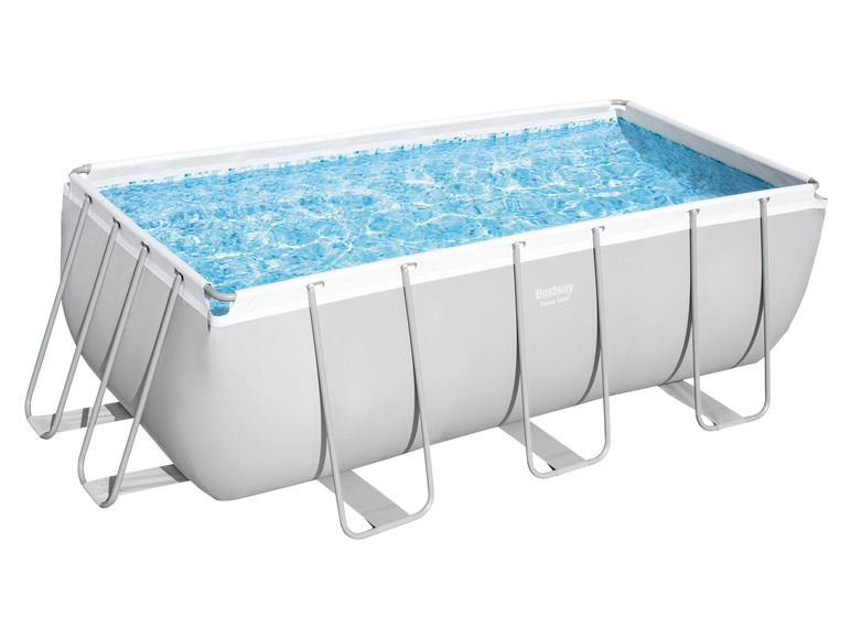 Bestway Power Steel™ Frame Pool-Set mit Filterpumpe, ca. L 412 x B 201 x L 122 cm