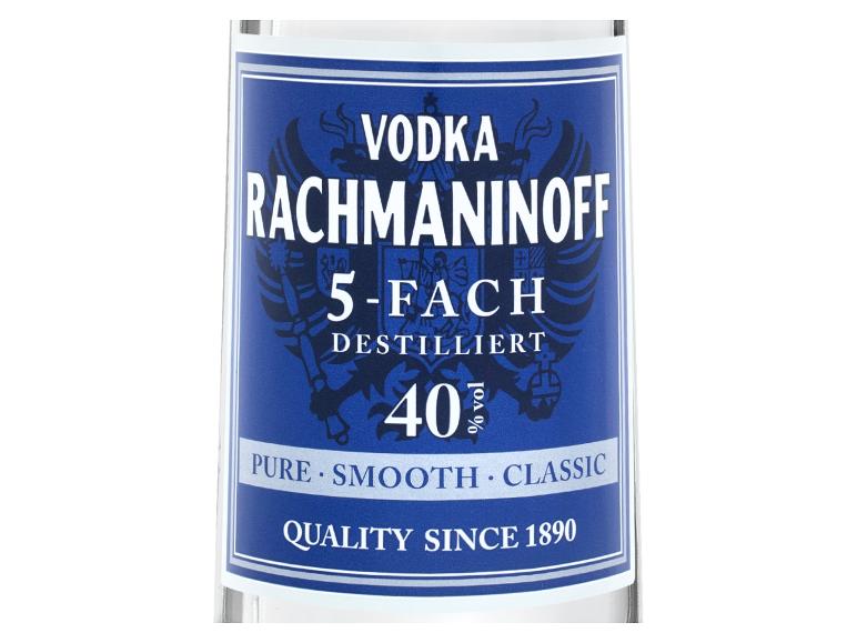 Gehe zu Vollbildansicht: RACHMANINOFF Vodka 5-fach destilliert 40% Vol - Bild 4