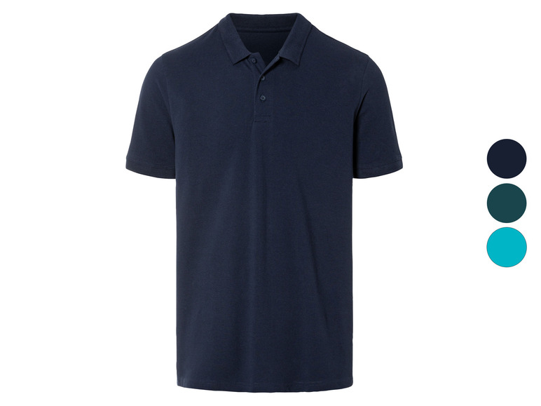 LIVERGY® Herren Poloshirt aus reiner Baumwolle