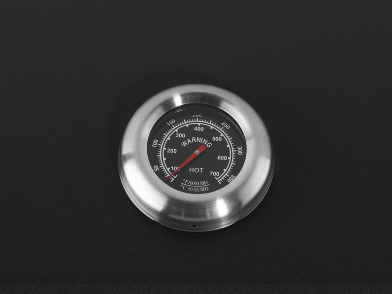 Thermometer, Komfort-Holzkohlegrill Grillplatten GRILLMEISTER »Toronto mit Grillbesteck Click«, und