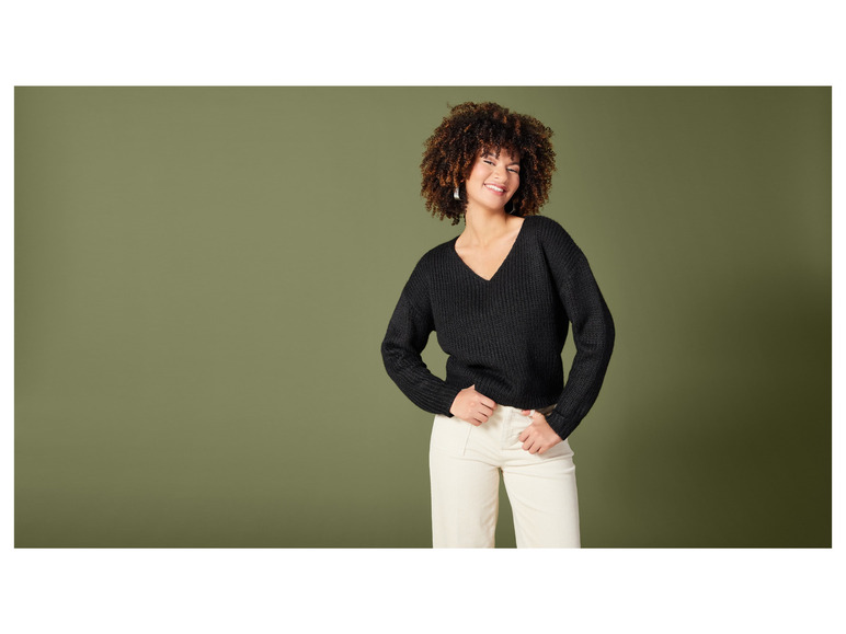 Gehe zu Vollbildansicht: esmara® Damen Grobstrick-Pullover, mit Wollanteil - Bild 6