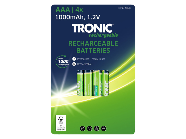 Gehe zu Vollbildansicht: TRONIC® Akku Ni-MH »Ready 2 Use«, 1,2 V, 4 Stück - Bild 4