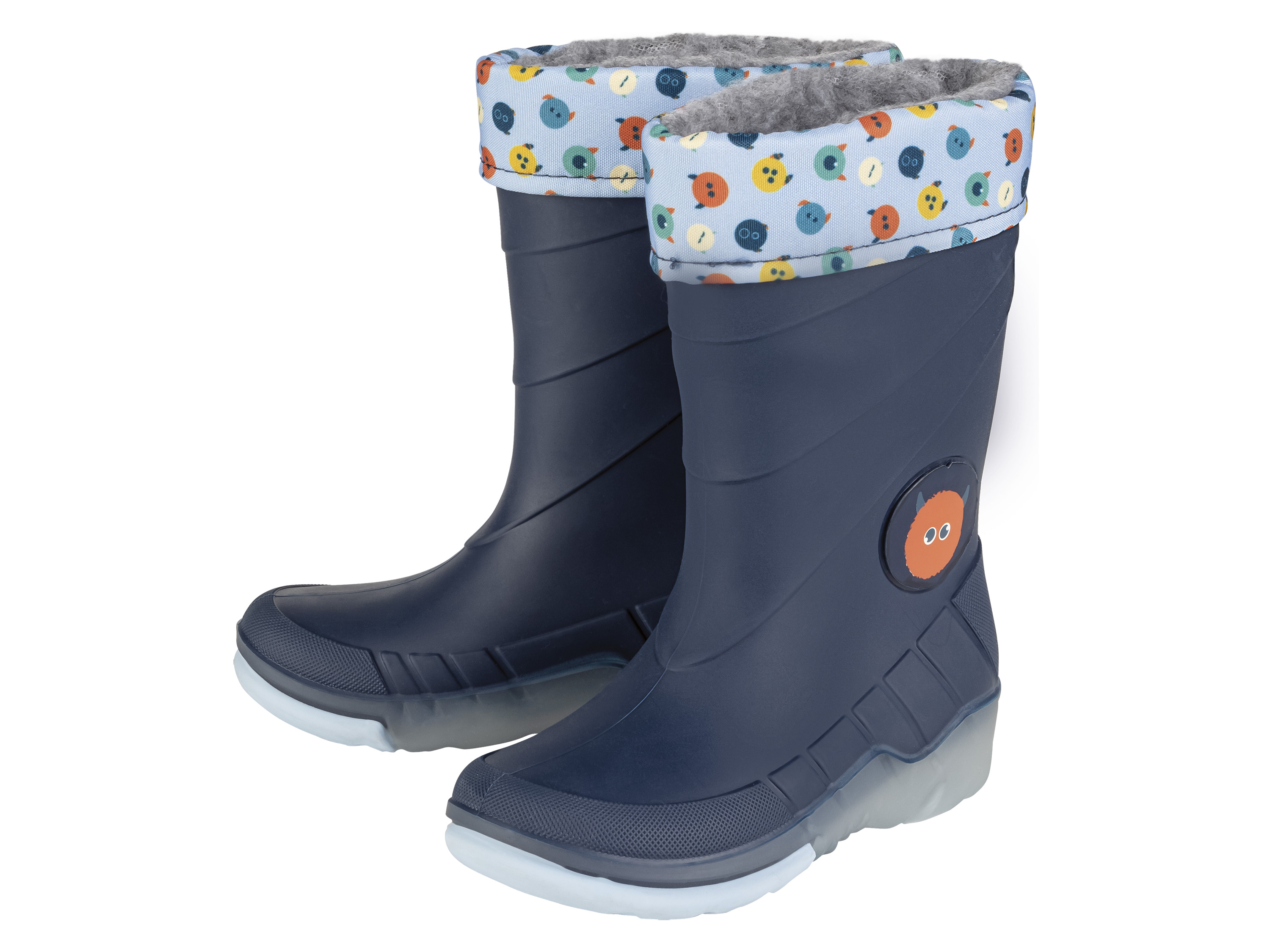 lupilu® Kleinkinder Jungen Regenstiefel mit Licht und Warmfutter SEBS (26/27, navy/blau) 26/27