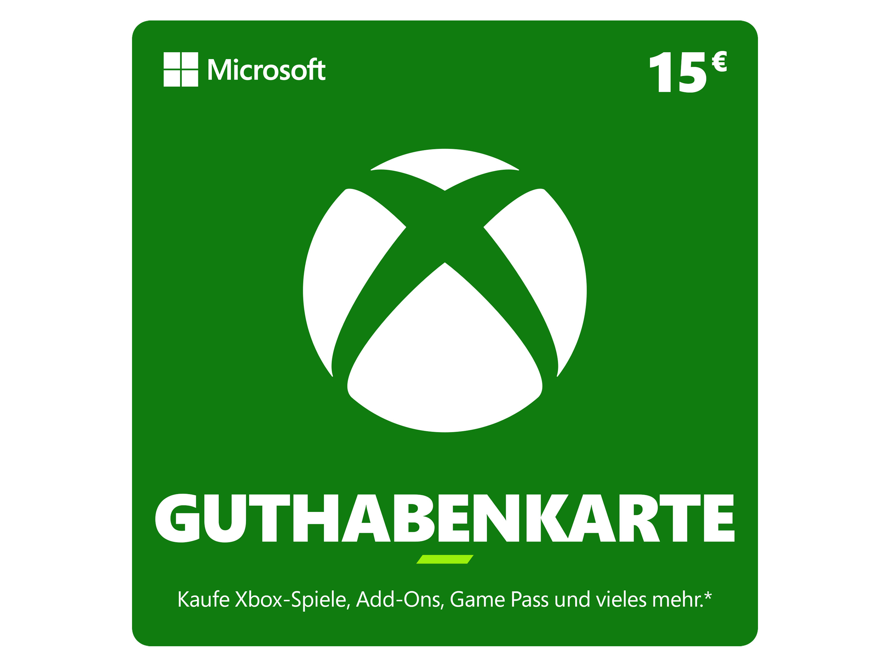 Xbox Guthaben Xbox Code über 15 €