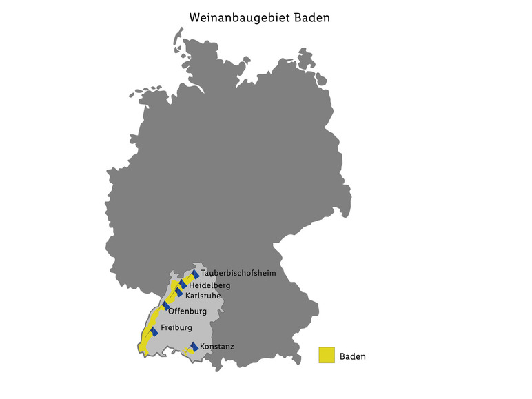 Gehe zu Vollbildansicht: Riesling QbA Baden trocken, Weißwein 2023 - Bild 3