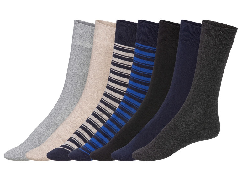 Gehe zu Vollbildansicht: LIVERGY® Herren Socken, 7 Paar, mit Bio-Baumwolle - Bild 2