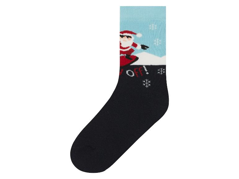 Gehe zu Vollbildansicht: pepperts!® Kinder Thermo-Socken, 2 Paar, mit Weihnachtsdesigns - Bild 4