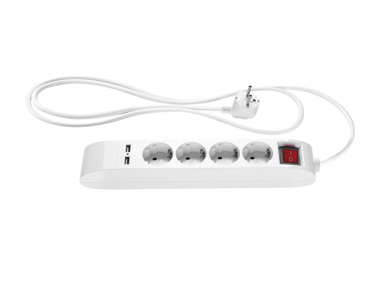 SILVERCREST® Steckdosenleiste 4-fach mit USB