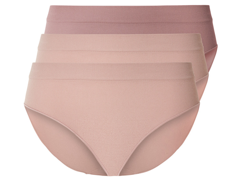 Gehe zu Vollbildansicht: esmara® Damen Slips, 3 Stück, seamless, in Ripp-Qualität - Bild 10