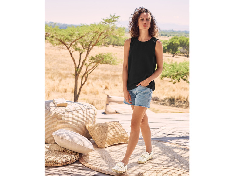 Gehe zu Vollbildansicht: esmara® Damen Espadrilles, hoher Baumwollanteil - Bild 4