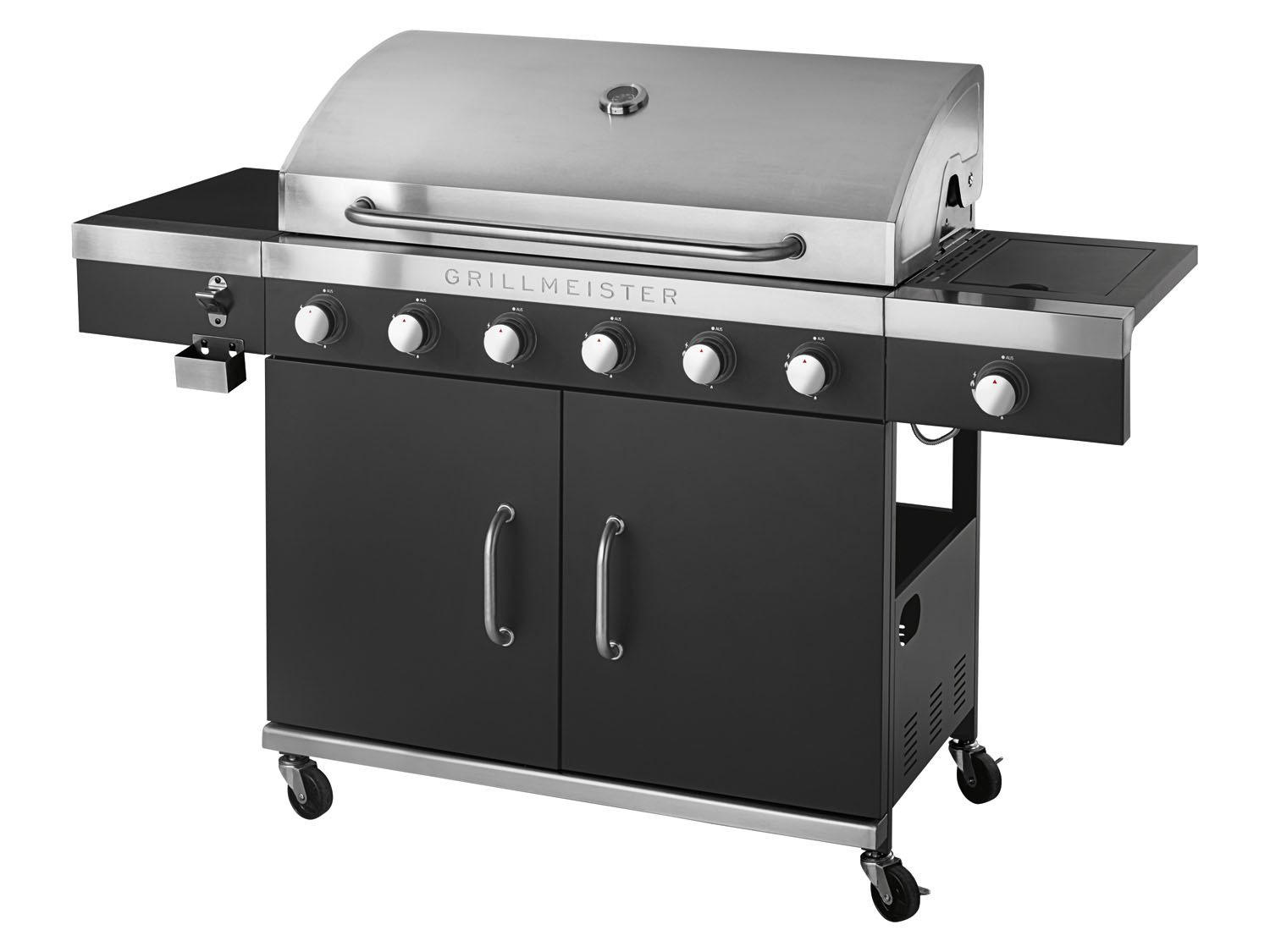 GRILLMEISTER Gasgrill, 6plus1 Brenner, 26,1 kW LIDL 
