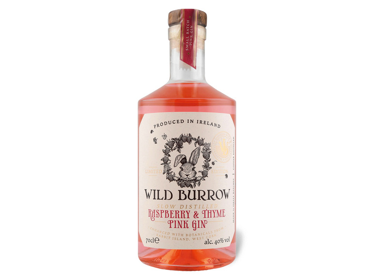 40% & Vol Wild Burrow Thyme Slow Raspberry Gin Distilled