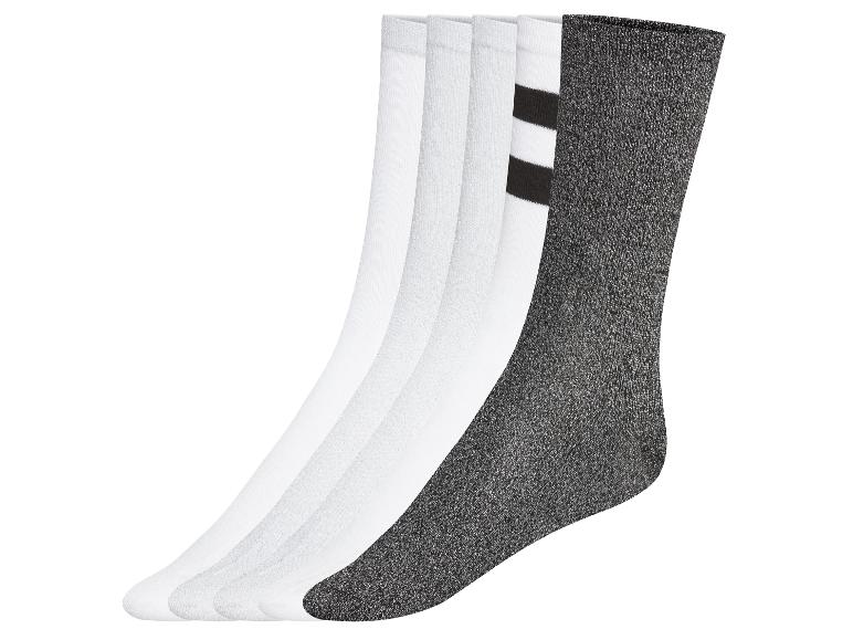 Gehe zu Vollbildansicht: esmara® Damen Socken, 5 Paar, mit Glitzereffekt - Bild 7