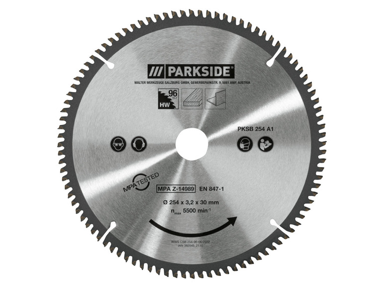 PARKSIDE® Kreissägeblatt »PKSB 254 A1«, 25,4 cm