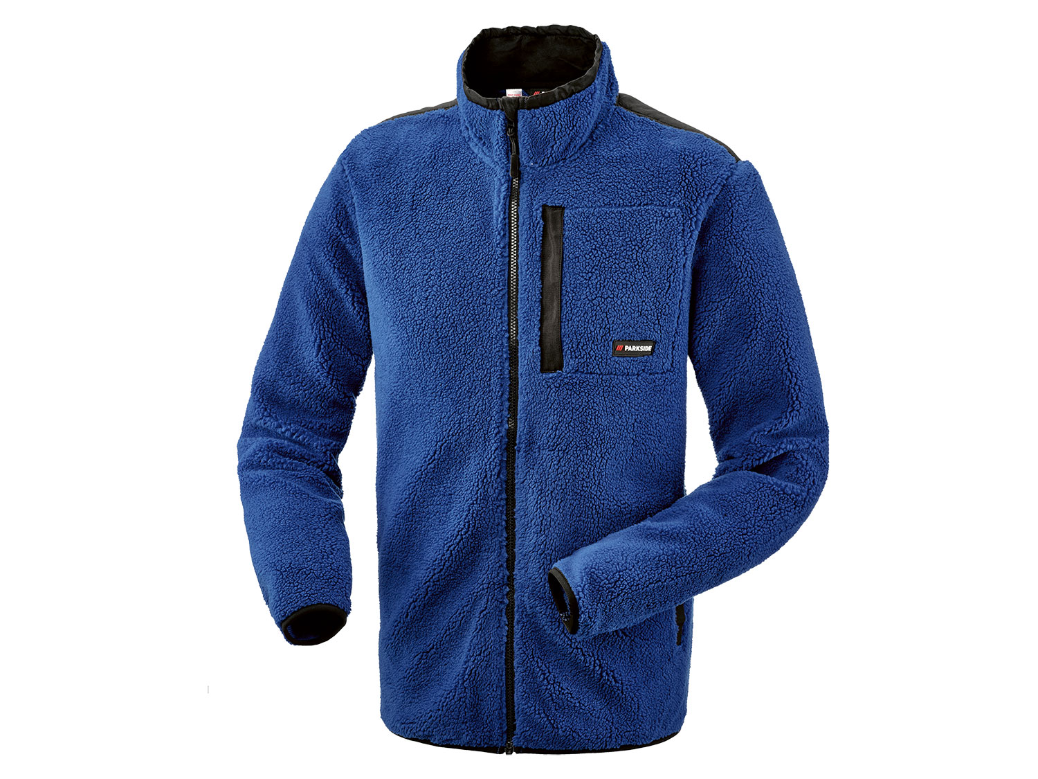 PARKSIDE® H Jacke Lammfellimitat PES VA (blau, XL(56/58)) XL(56/58)