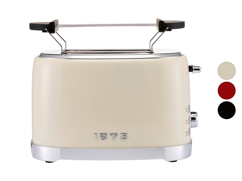 Gehe zu Vollbildansicht: SILVERCREST® KITCHEN TOOLS Doppelschlitz-Toaster »EDS Chrom Retro 1973 STR 980 B2«, mit Elementen in Retro-Optik - Bild 1