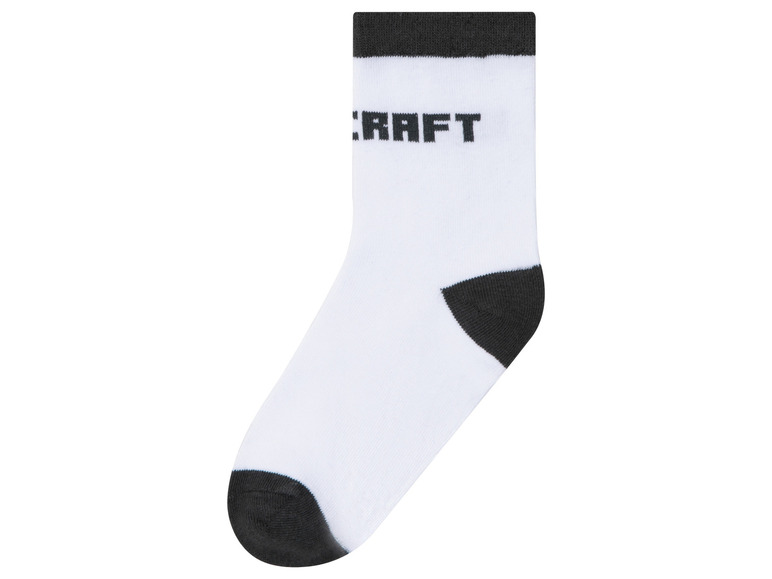 Gehe zu Vollbildansicht: Minecraft Kinder Socken, 3 Paar, weiche Baumwollmischung - Bild 5