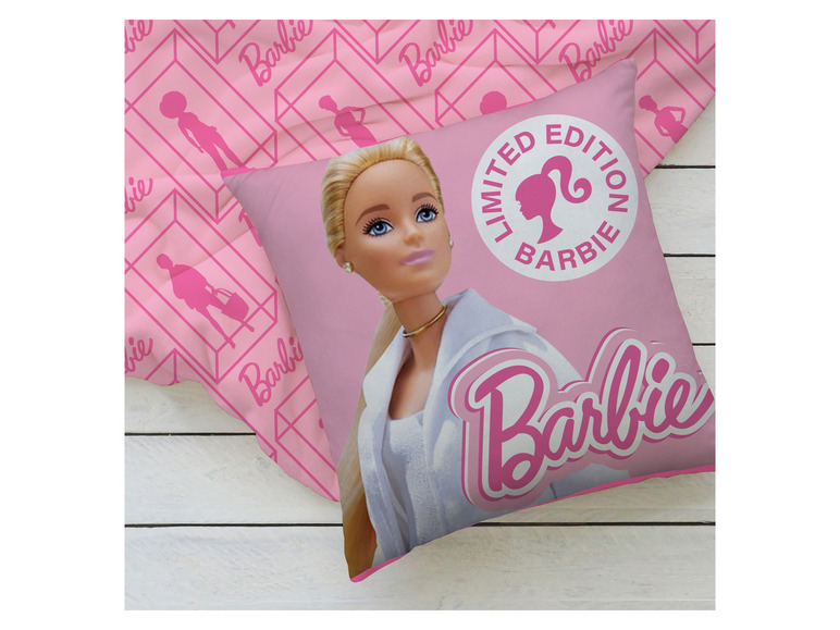 Gehe zu Vollbildansicht: Barbie Kinder Kuscheldecke mit Kissen, 100 x 150 cm - Bild 25