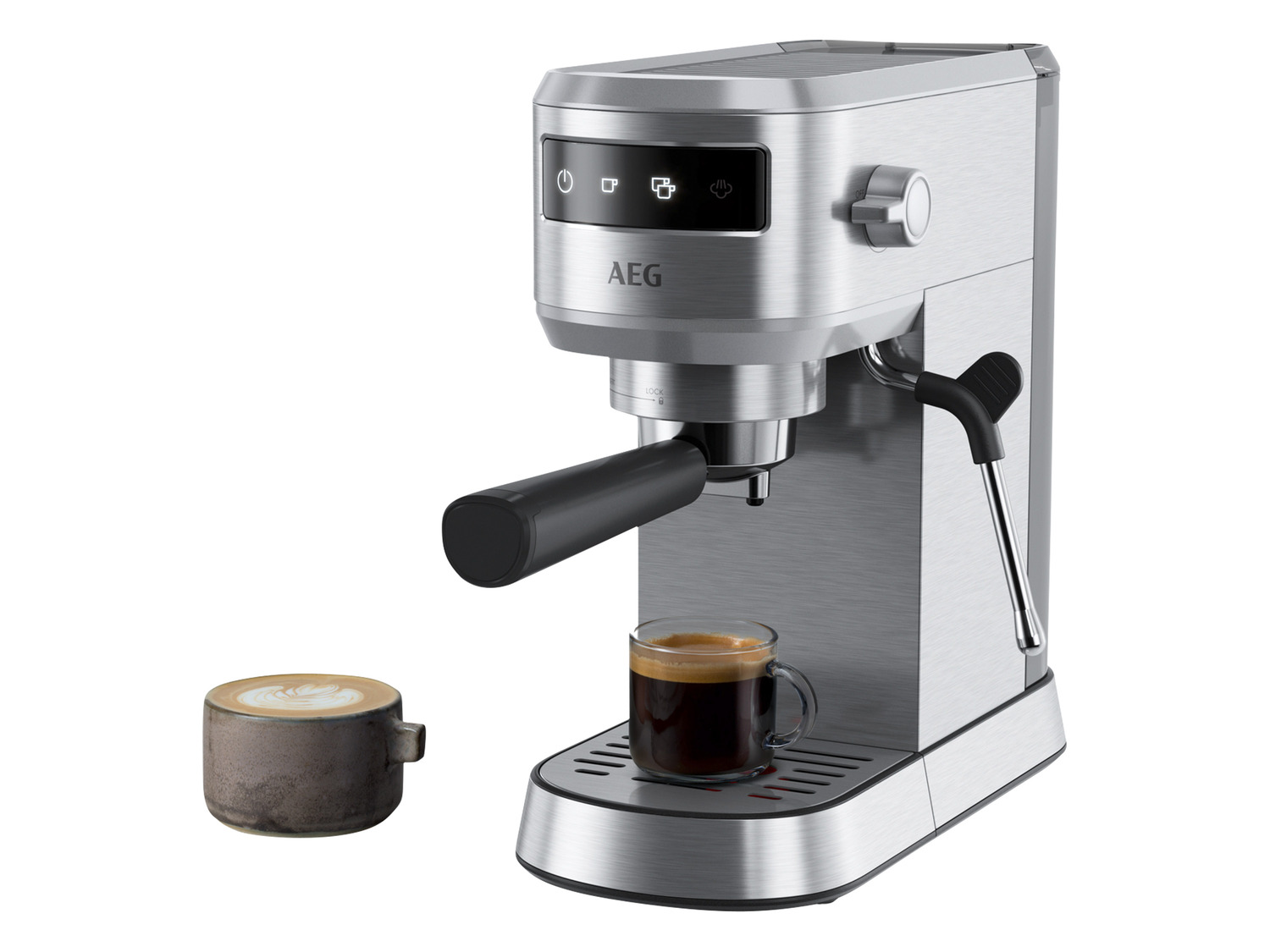 6 Espresso Siebträgermaschine Gourmet AEG »EC6-1-6ST«,…