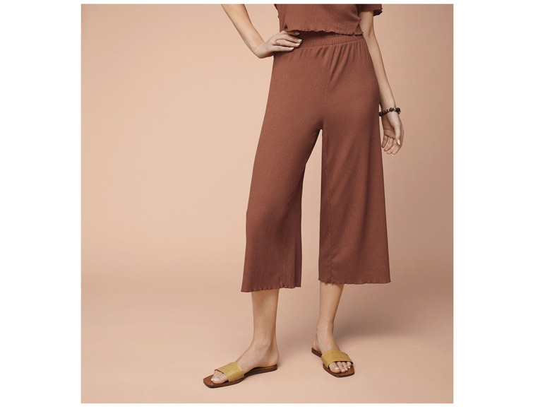 Gehe zu Vollbildansicht: esmara® Damen Culotte in modischer Crinkle-Qualität - Bild 3