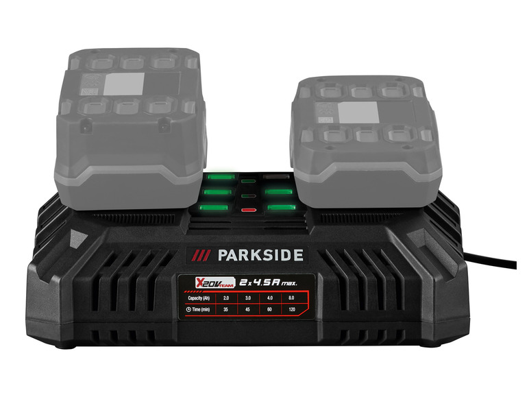 Gehe zu Vollbildansicht: PARKSIDE® 20 V Akku-Doppelladegerät »PDSLG 20 B1«, 4,5 A - Bild 7