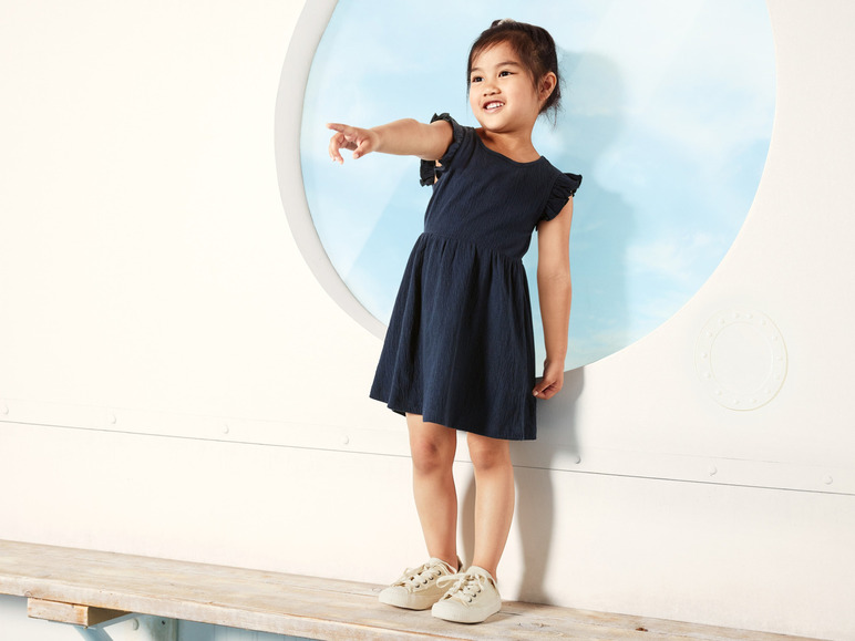 Gehe zu Vollbildansicht: lupilu® Kleinkinder Kleid mit Crinkle-Struktur - Bild 3