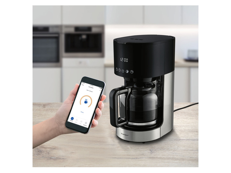 Gehe zu Vollbildansicht: SILVERCREST® KITCHEN TOOLS Kaffeemaschine Smart »SKMS 900 A1«, 900 Watt - Bild 3