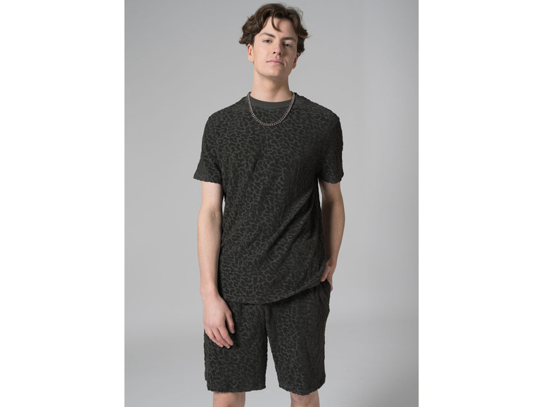 Gehe zu Vollbildansicht: LIVERGY® Herren Frottee-Shorts, leger geschnitten, grau - Bild 2