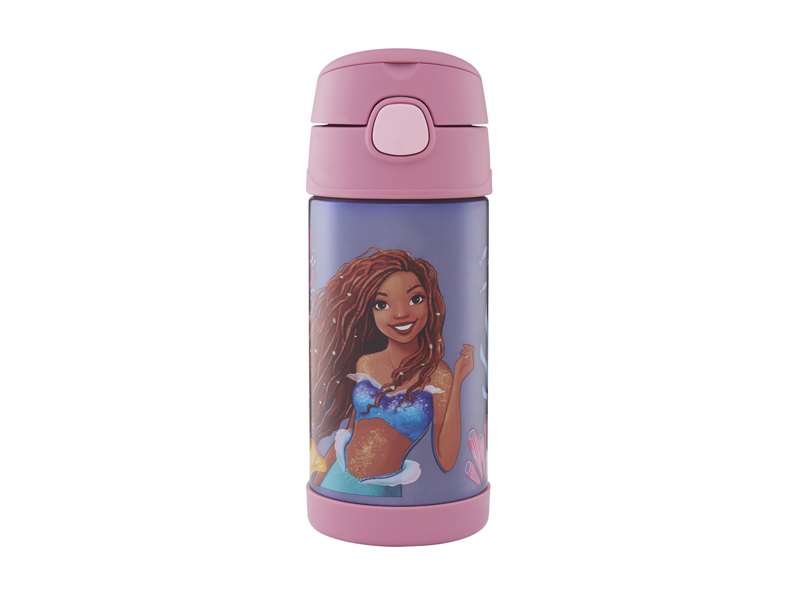 THERMOS Kindertrinkflasche mit Strohhalm Funtainer 0,35L (Disney l Mermaid 0,35l)