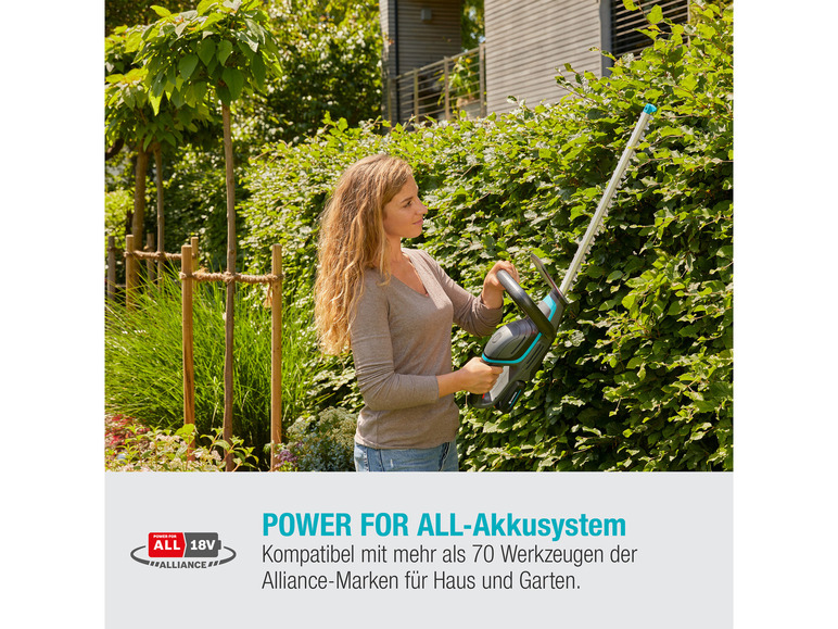 »ComfortCut Akku-Heckenschere Gardena Ready-To-Use Power 50/18V V All«, Set, For 18