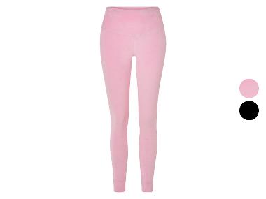 esmara® Damen Velour-Leggings, mit Bündchen