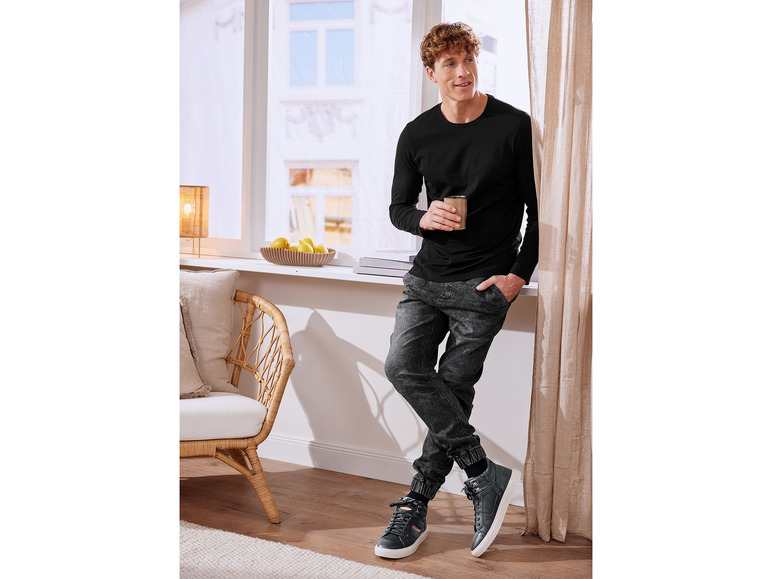 Gehe zu Vollbildansicht: LIVERGY® Herren Denim-Joggers, Relaxed Fit, normale Leibhöhe - Bild 8