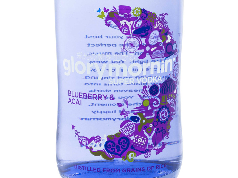 Glory Mornin & VODKA % Vol 40 Geschenkbox Blueberry SUPER Acai mit