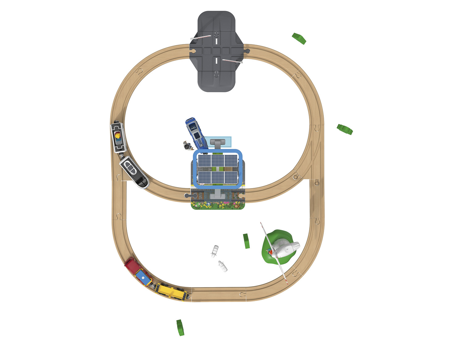 Playtive Energie… Baustelle Eisenbahn-Set Erneuerbare /