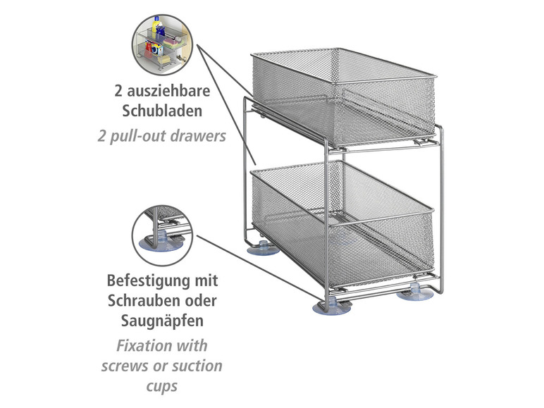 Gehe zu Vollbildansicht: Wenko Schubladenregal »Gioma«, aus Metall - Bild 15