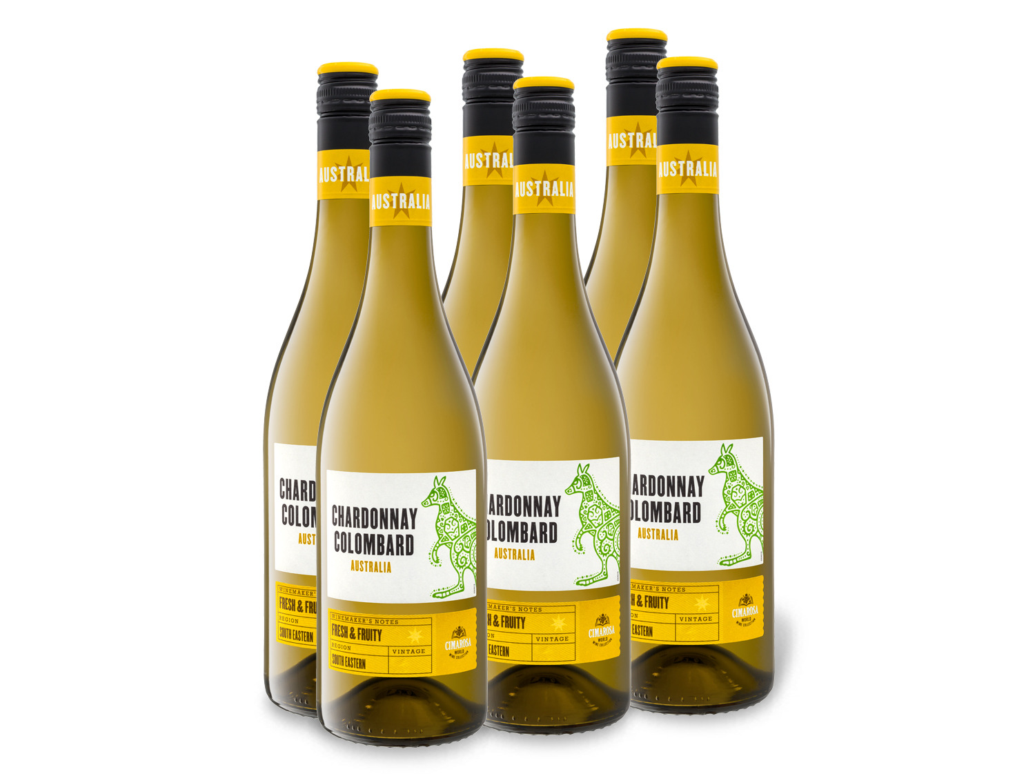 Colom… Cimarosa 0,75-l-Flasche x 6 Weinpaket Chardonnay