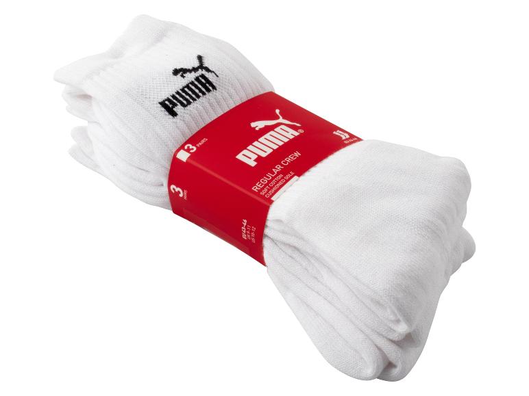 Gehe zu Vollbildansicht: Puma Herren Socken, 3 Paar, mit Logo - Bild 7