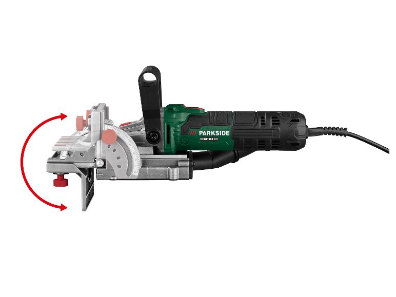 Gehe zu Vollbildansicht: PARKSIDE® Flachdübelfräse »PFDF 900 C3 «, inkl. Adapter zur Staubabsaugung, 900 W - Bild 2