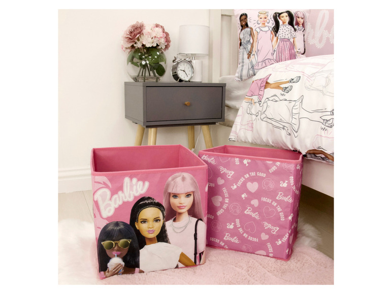 Gehe zu Vollbildansicht: Barbie Storage Boxen, 2 Stück, 30 x 30 x 30 cm - Bild 4