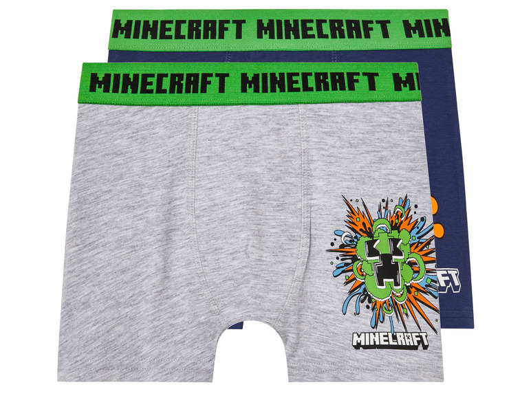 Gehe zu Vollbildansicht: Kinder Boxershorts »Minecraft«, 2 Stück, hoher Baumwollanteil - Bild 2