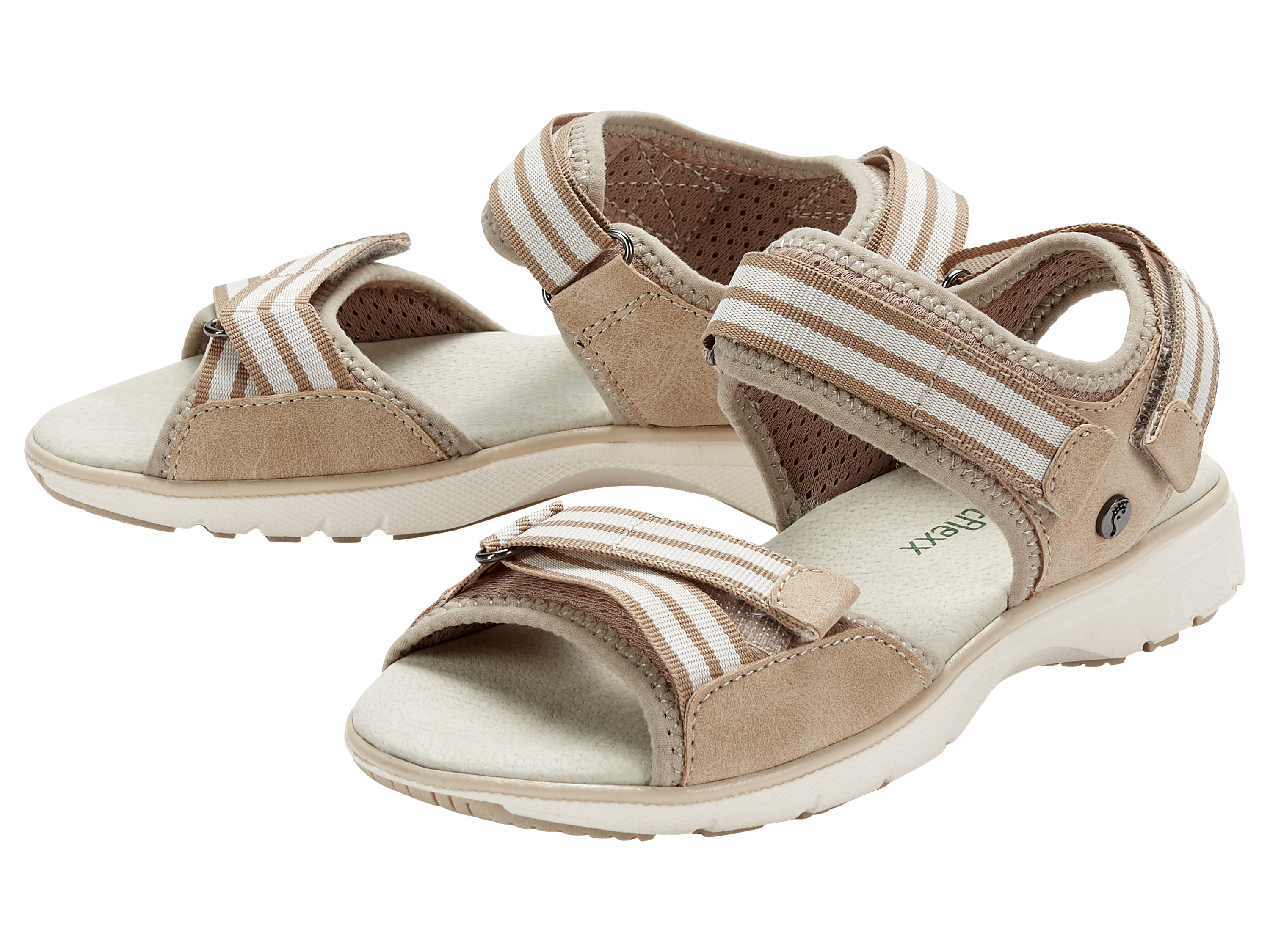 Damen Sandale (beige, 37) 37