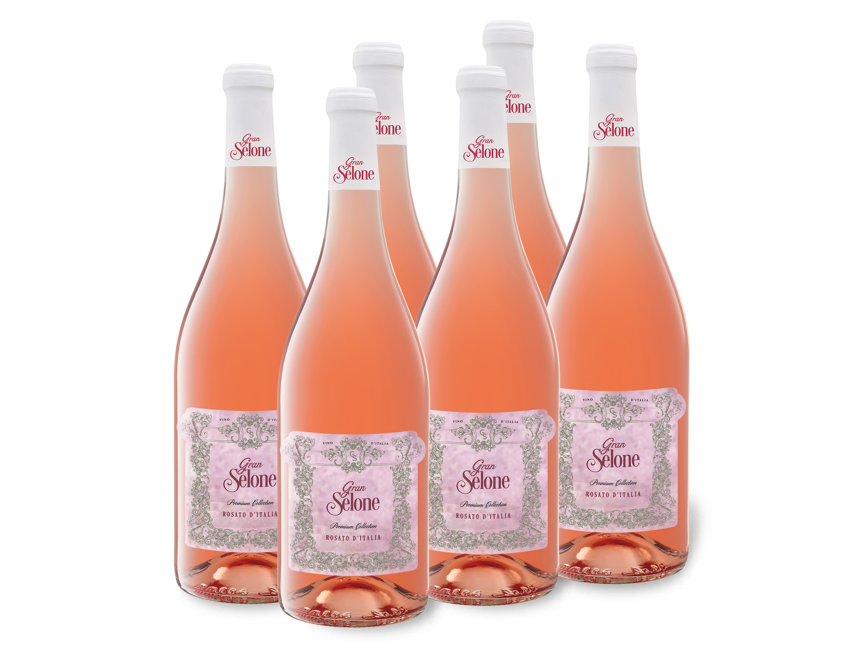 6 x 0,75-l-Flasche Weinpaket Gran Selone Vino Rosato D'Italia halbtrocken, Roséwein