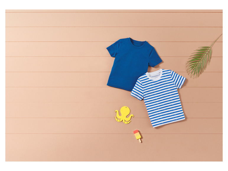 Gehe zu Vollbildansicht: lupilu® Kleinkinder T-Shirts, 2 Stück, mit Rundhalsausschnitt - Bild 16