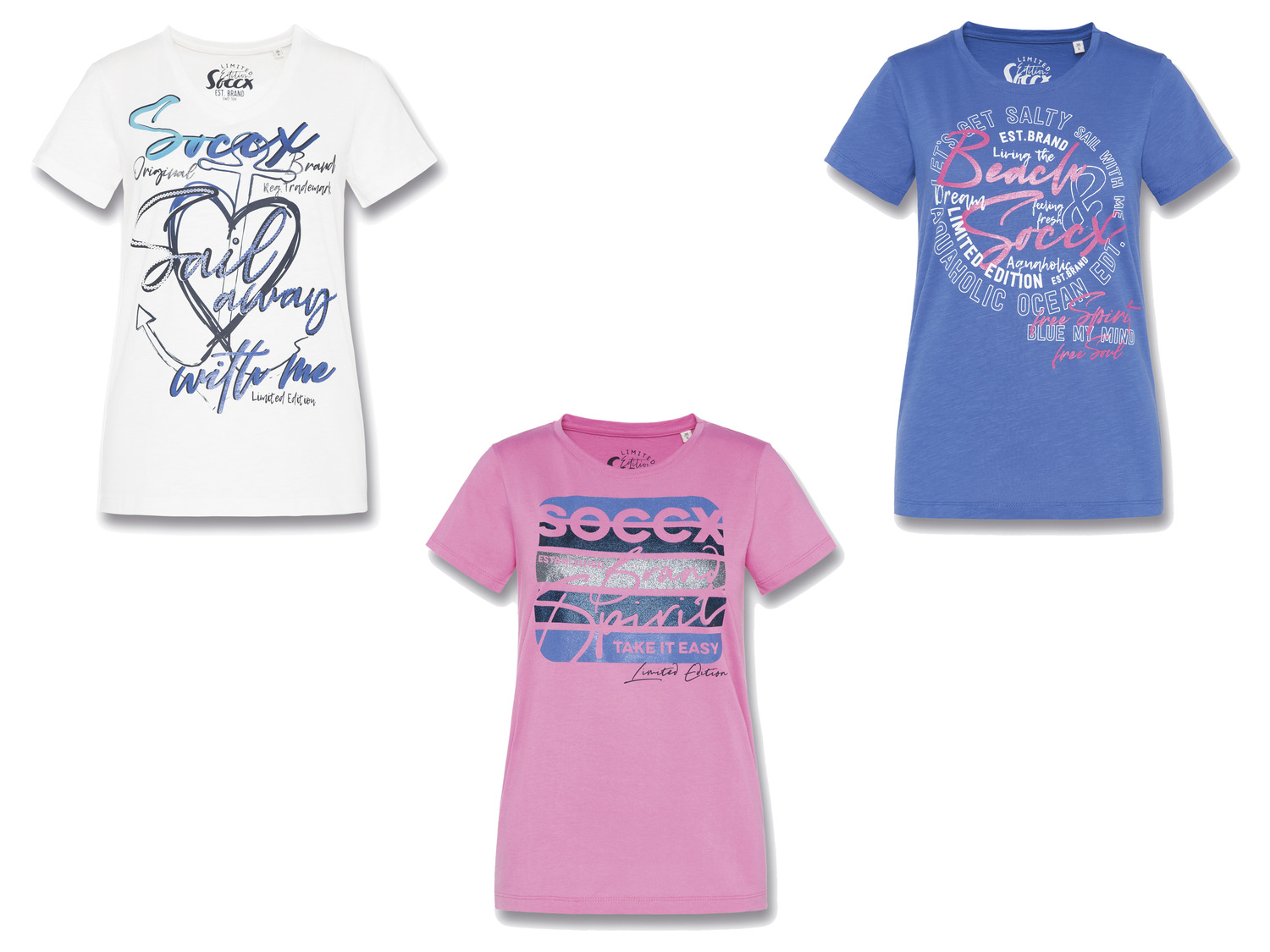 Soccx LIDL Baumwolle T-Shirt | Damen aus reiner