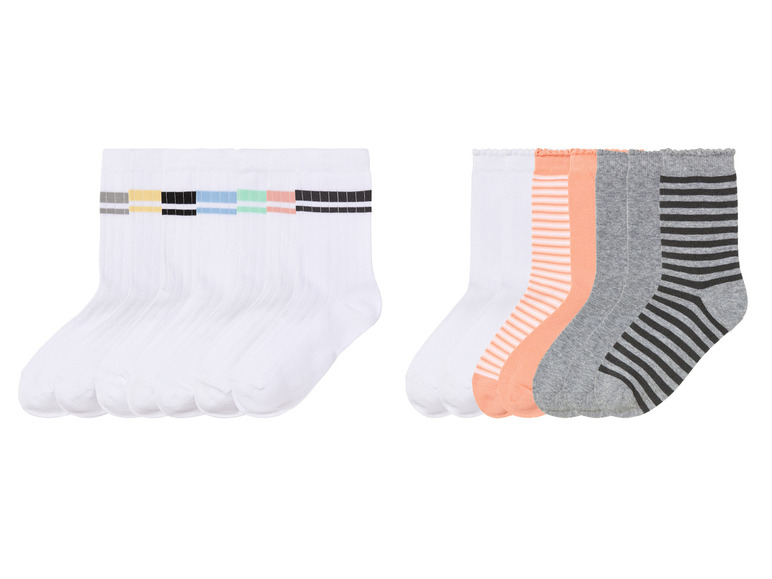 pepperts!® Kinder Socken, 7 Paar, hoher Baumwollanteil