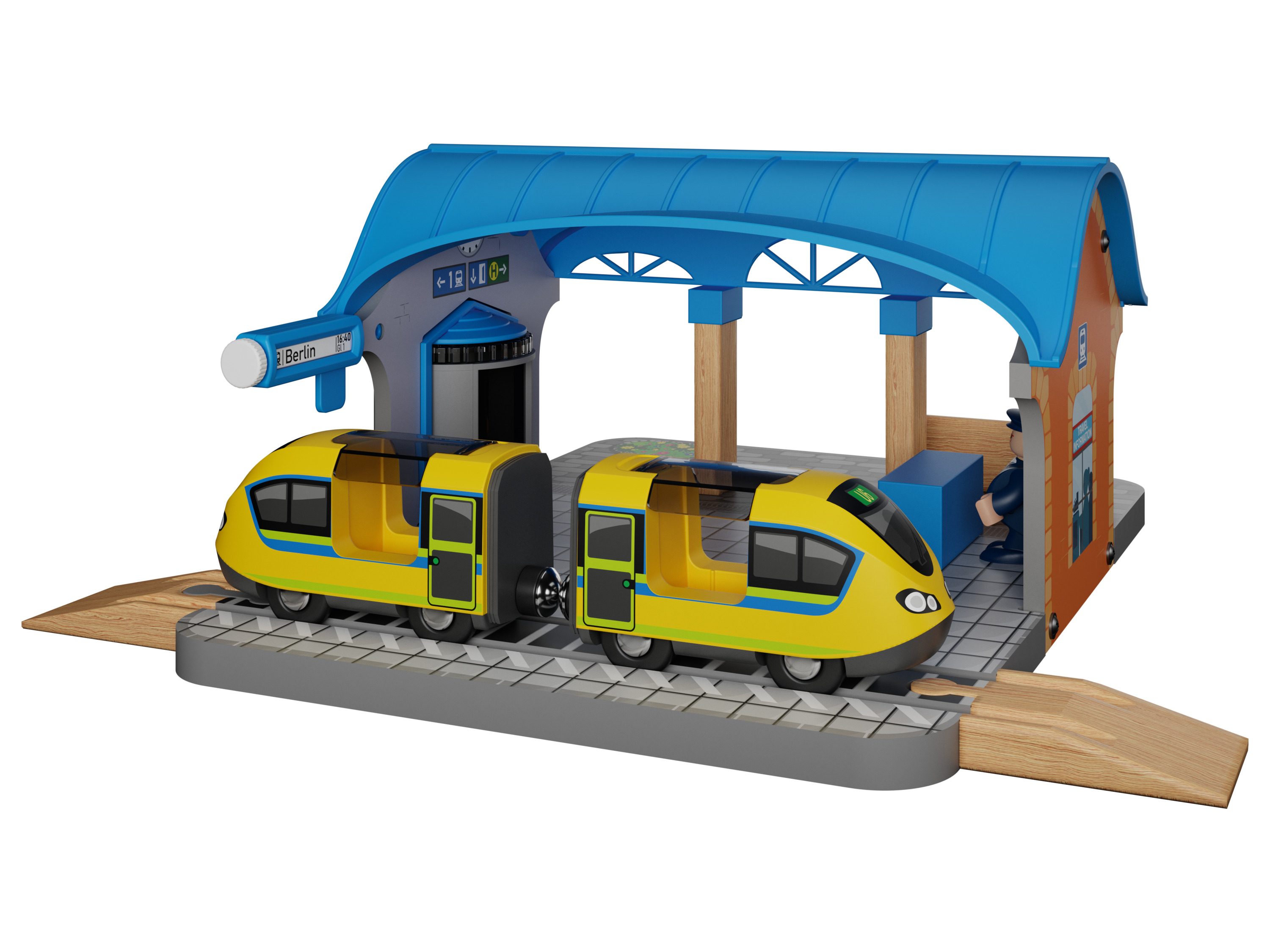 Playtive Holz Eisenbahn Erweiterung (Bahnhof)